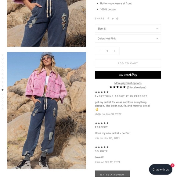 Maisie Vintage Style Navy Corduroy Cropped Trucker Jacket NWT - Picture 12 of 13